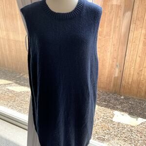 Royal Blue Cobalt Sleeveless Sweater Vest Size XL